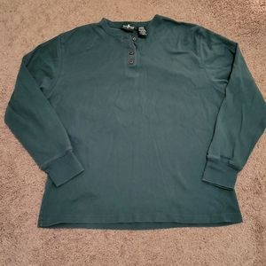 Hunt Club Petite Green Long Sleeve shirt Size Large